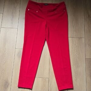 Soho Apparel Red Ankle Pants Sz L